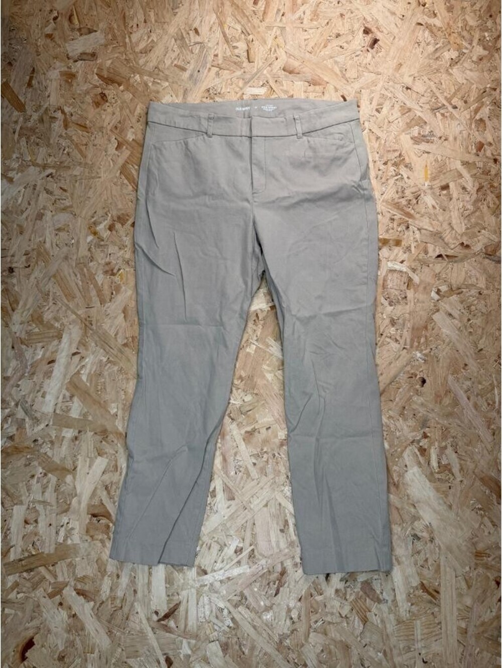 Old Navy Pixie Skinny Pants Womens 14 Beige High Rise Secret Smooth Pockets